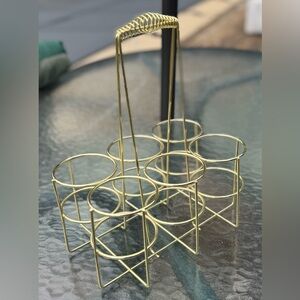 Gold Metal Bottle Holder